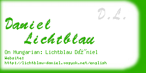 daniel lichtblau business card